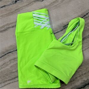 Fabletics Neon Green Crop Top